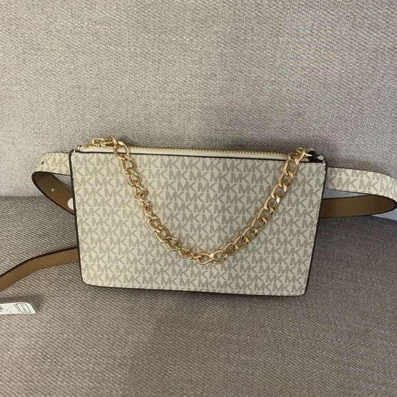 Michael Kors Fanny Pack Belt Bag with Chain Closure - Picture 2 of 3
